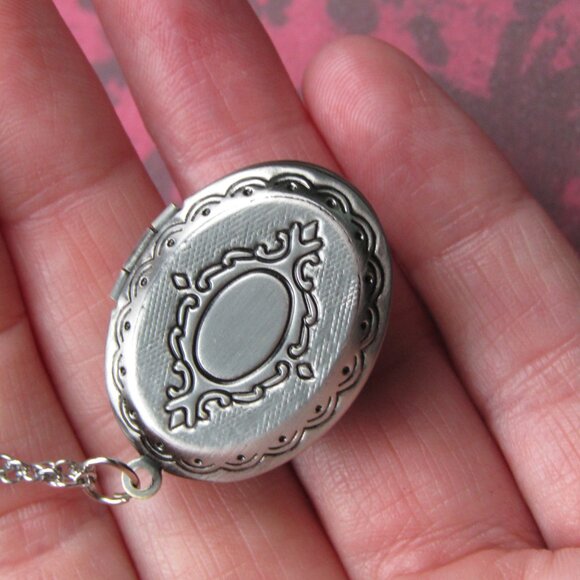 Tiger Eye Stone Photo Locket Necklace - Picture 4 of 5